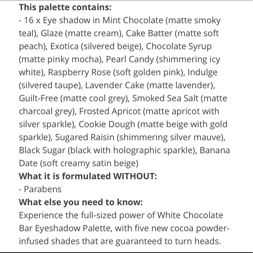 🆕 Too Faced White Chocolate Bar Eyeshadow Palette - Picture 8 of 8
